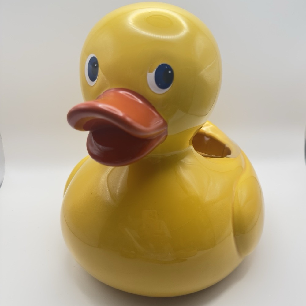 Rubber Ducky Teleflora Ceramic Planter Figure Large Jeep Eclectic Kitsch Novelty